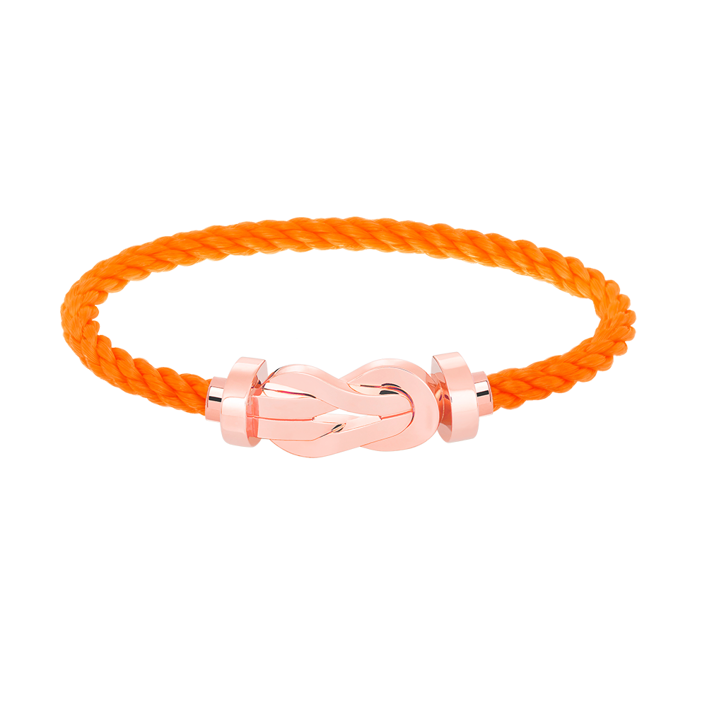 FRED CHANCE LARGE 8 FIGURE BUCKLE NO DIAMOND BRACELET ROSE GOLD