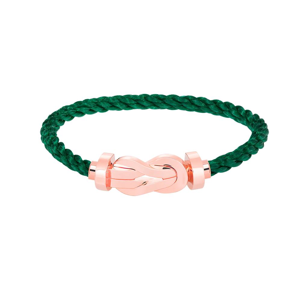 FRED CHANCE LARGE 8 FIGURE BUCKLE NO DIAMOND BRACELET ROSE GOLD