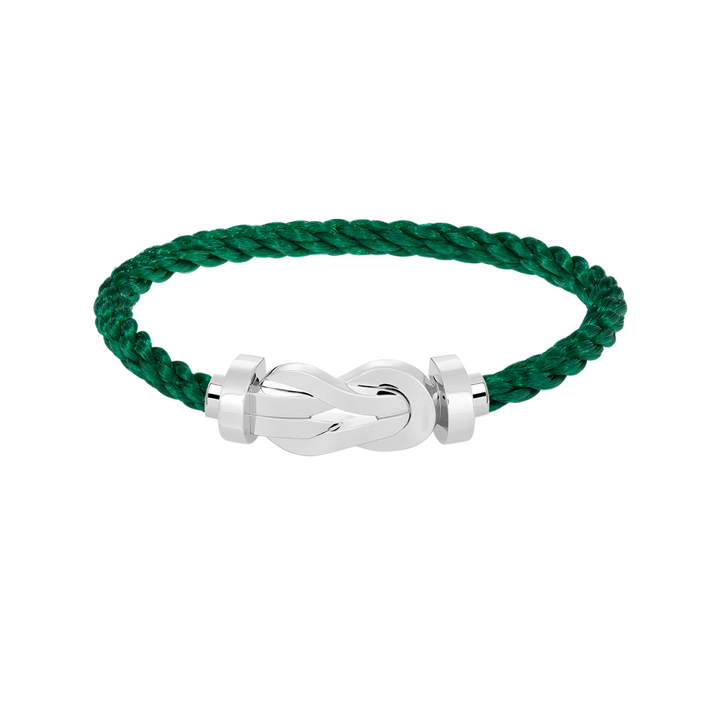 FRED CHANCE LARGE 8 FIGURE BUCKLE NO DIAMOND BRACELET SILVER