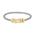 FRED CHANCE LARGE 8 FIGURE BUCKLE FULLDIAMOND BRACELET GOLD
