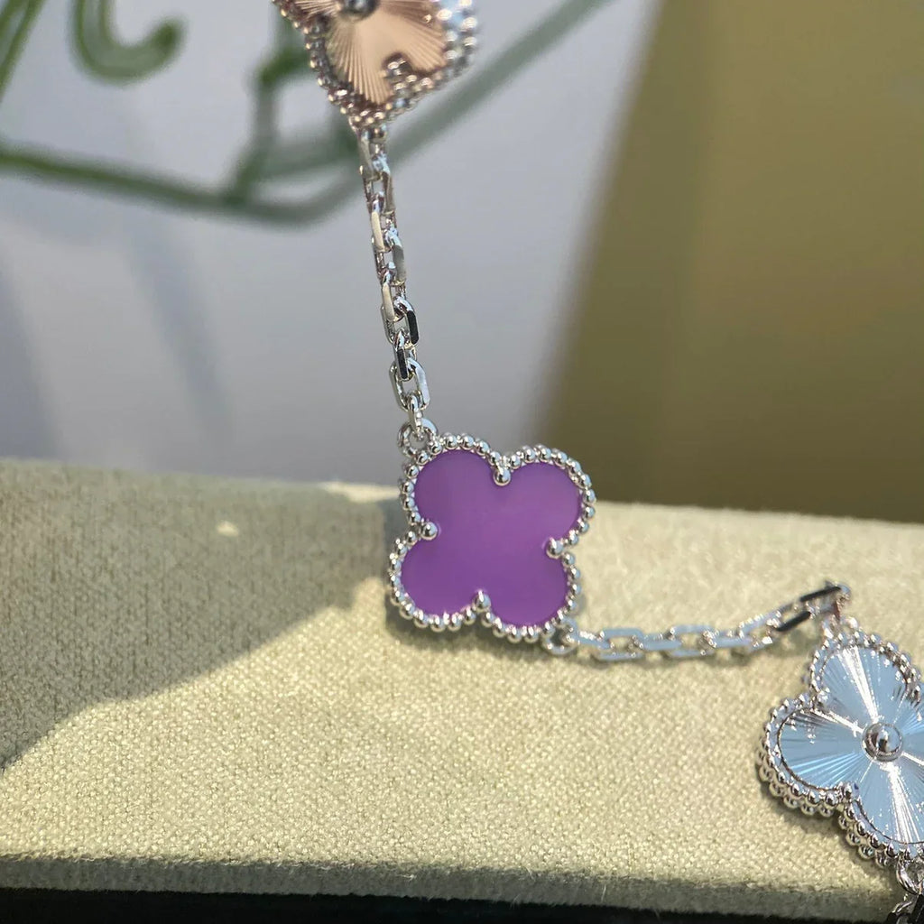 VCA CLOVER 5 MOTIF VIOLET BRACELET COLLECTION