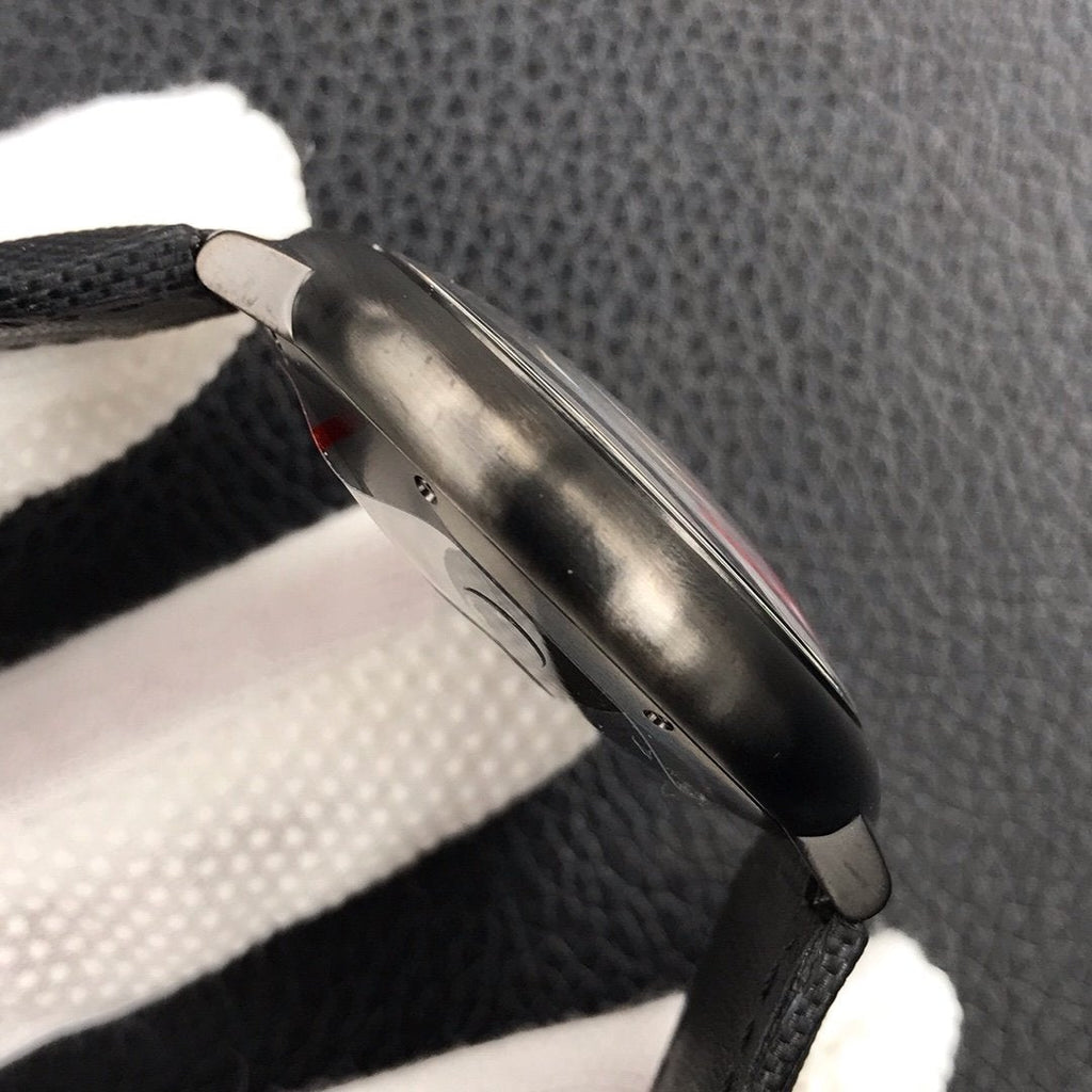 CARTIER BALLON BLEU DATE 42MM AUTOMATIC STEEL PVD CASE BLACK DIAL