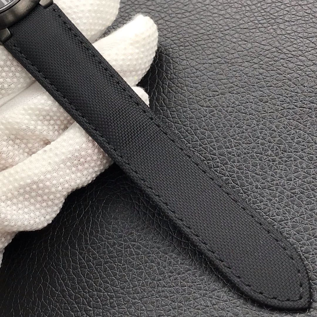 CARTIER BALLON BLEU DATE 42MM AUTOMATIC STEEL PVD CASE BLACK DIAL