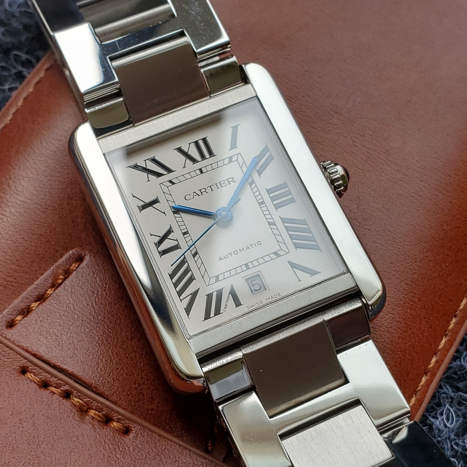 CARTIER TANK SOLO XI 5200028 STAINLESS STEEL WHITE DIAL
