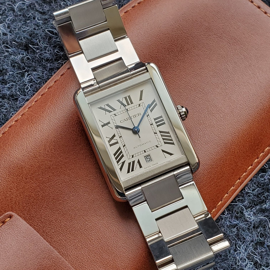 CARTIER TANK SOLO XI 5200028 STAINLESS STEEL WHITE DIAL