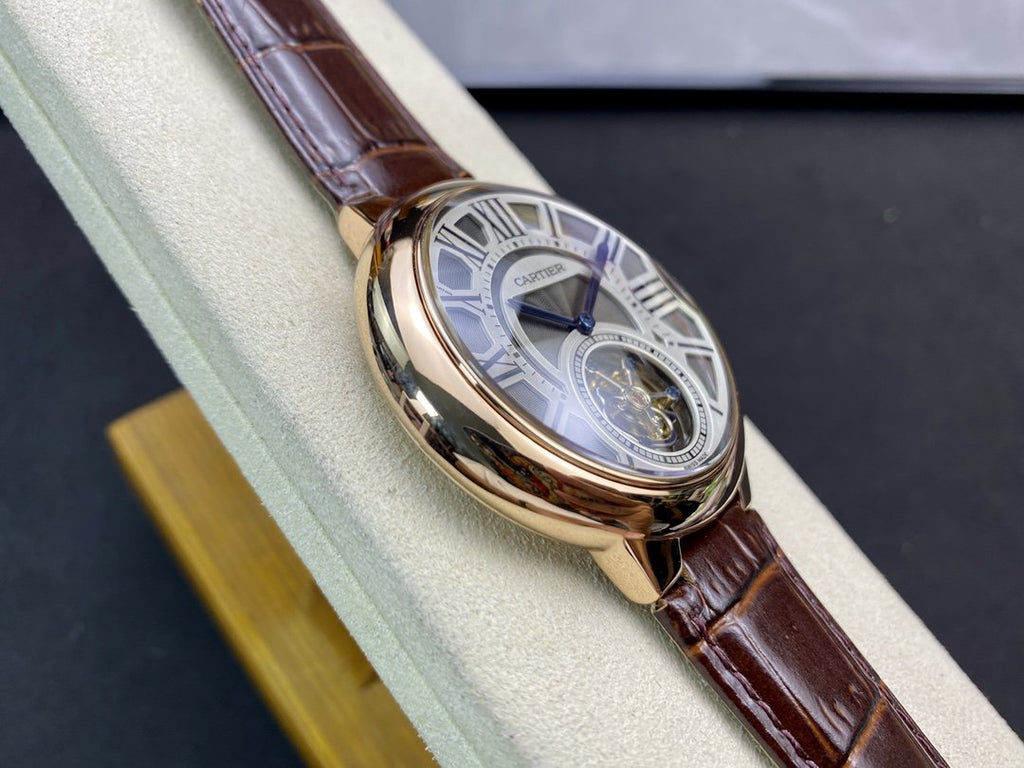 CARTIER BALLON BLEU 46 ROSE GOLD CASE TOURBILLON