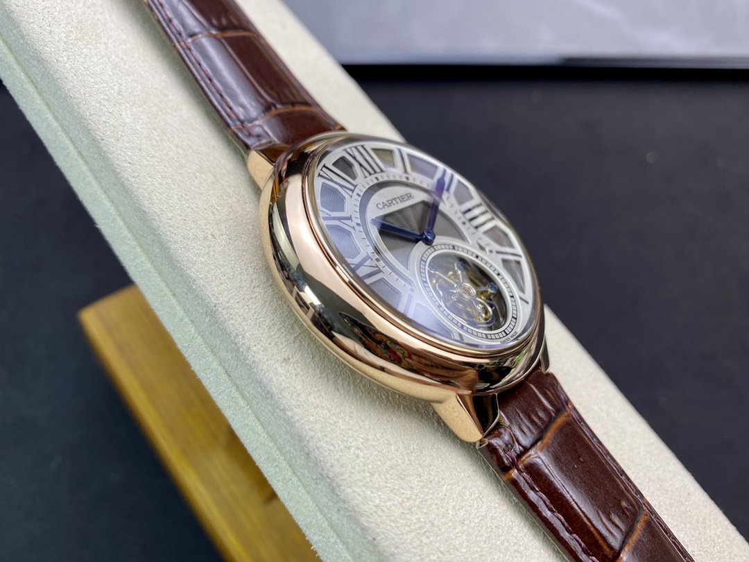 CARTIER BALLON BLEU 46 ROSE GOLD CASE TOURBILLON