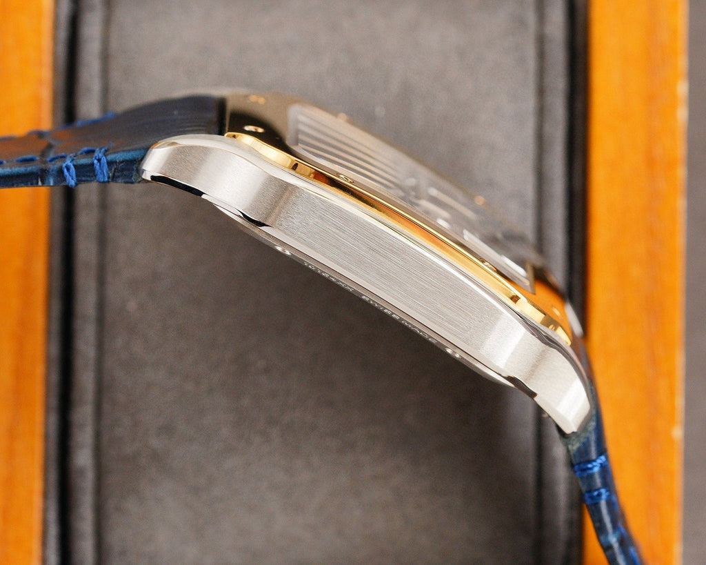 CARTIER SANTOS 2 TONE GOLD STEEL SKELETON