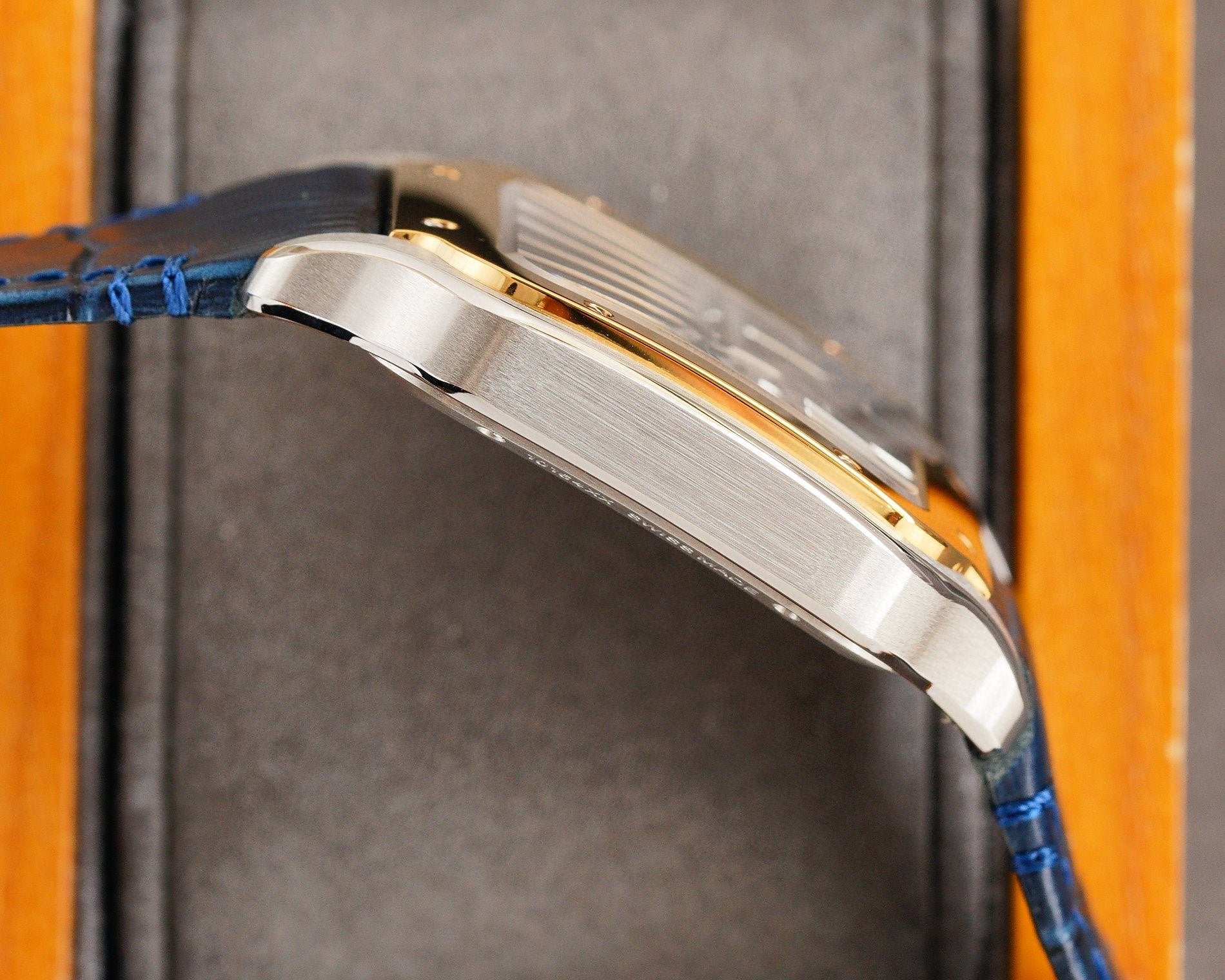 CARTIER SANTOS 2 TONE GOLD STEEL SKELETON