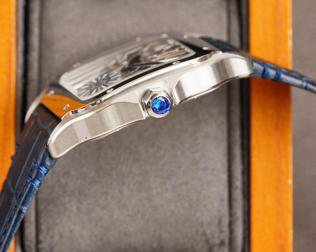 CARTIER SANTOS STEEL CASE  SKELETON