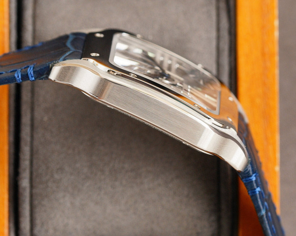 CARTIER SANTOS STEEL CASE  SKELETON