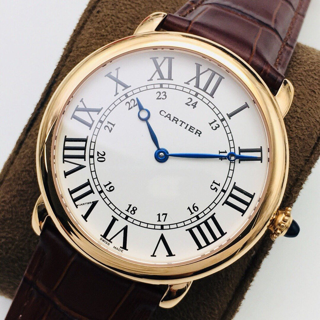 CARTIER RONDE CARTIE 40MM YELLOW GOLD WHITE DIAL