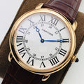 CARTIER RONDE CARTIE 40MM YELLOW GOLD WHITE DIAL
