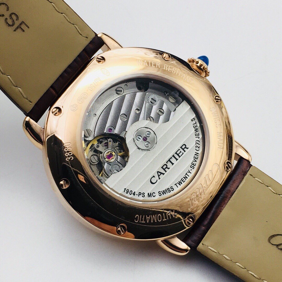 CARTIER RONDE CARTIE 40MM YELLOW GOLD WHITE DIAL