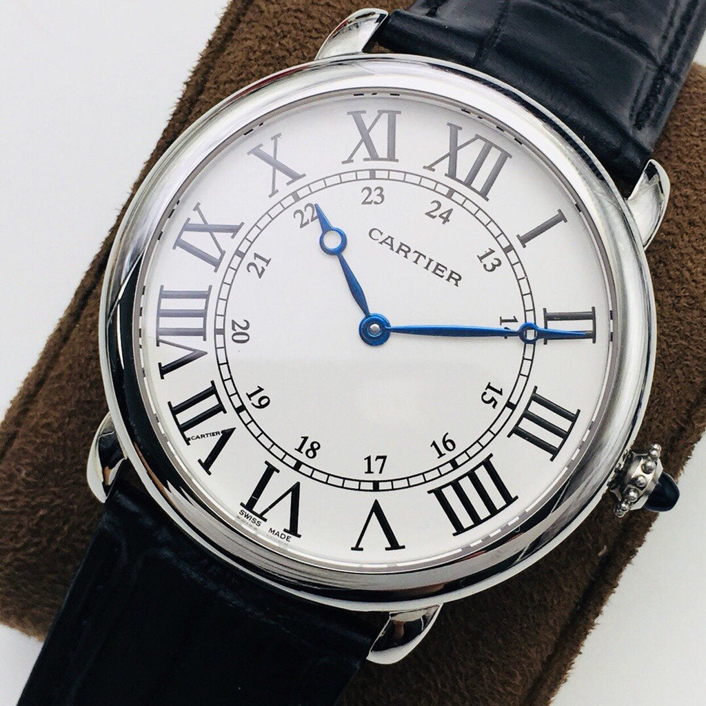 CARTIER RONDE CARTIE 40MM STAINLESS STEEL WHITE DIAL