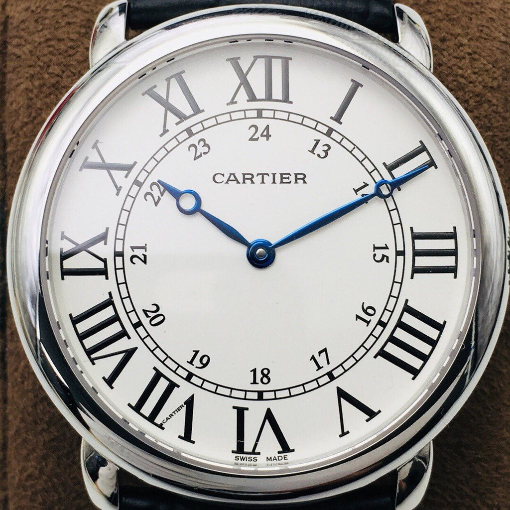 CARTIER RONDE CARTIE 40MM STAINLESS STEEL WHITE DIAL