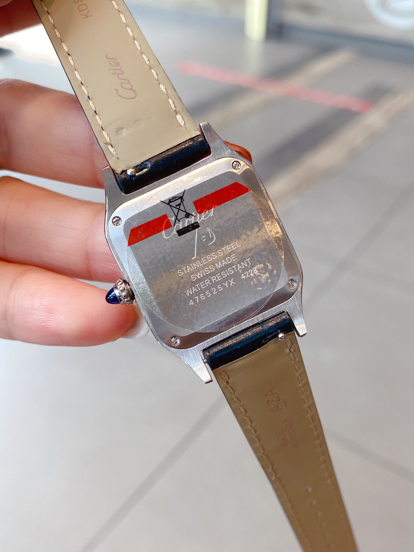 CARTIER SANTOS DE CARTIE QUARTZ 28MM ROSE GOLD STEEL
