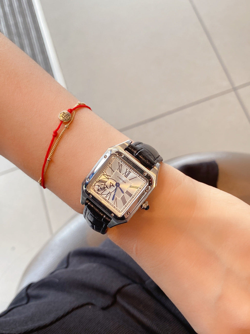 CARTIER SANTOS DE CARTIE QUARTZ 28MM STEEL CASE