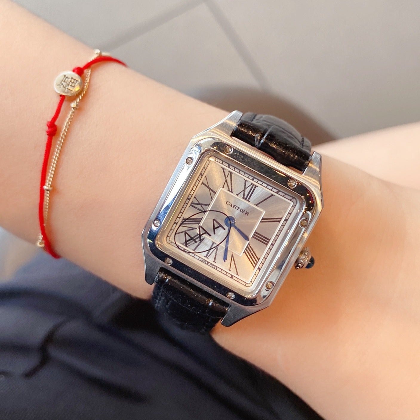 CARTIER SANTOS DE CARTIE QUARTZ 28MM STEEL CASE
