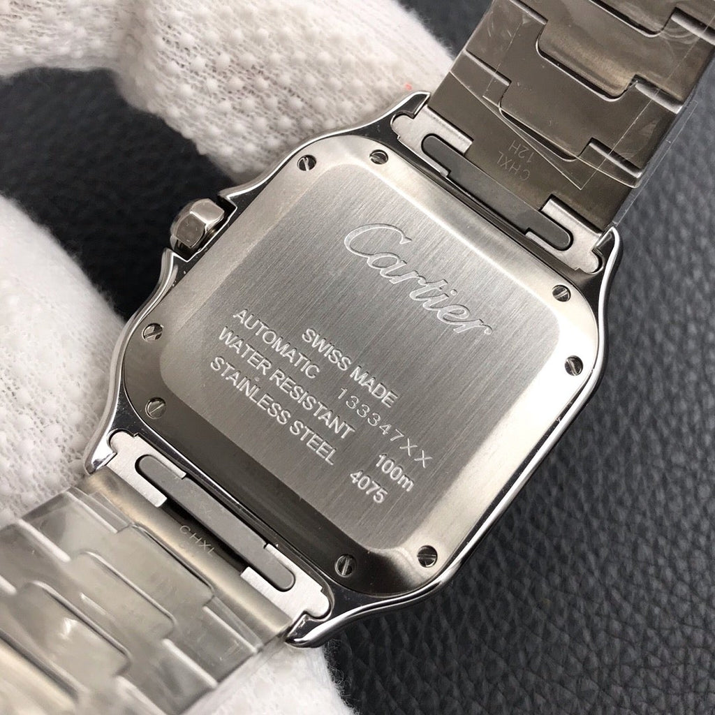 CARTIER SANTOS LADY 35.1MM ROSE GOLD STEEL