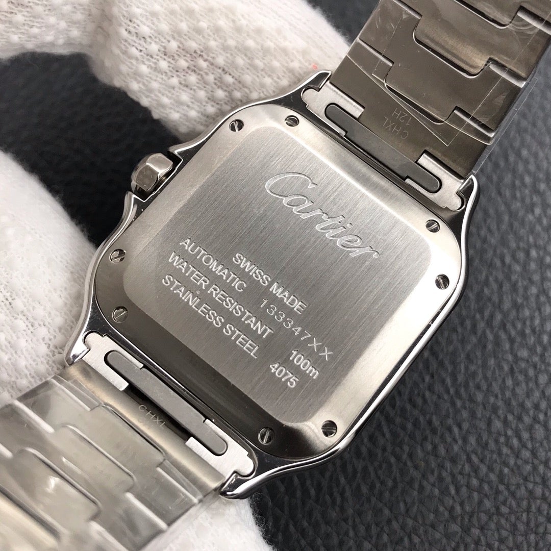 CARTIER SANTOS LADY 35.1MM ROSE GOLD STEEL