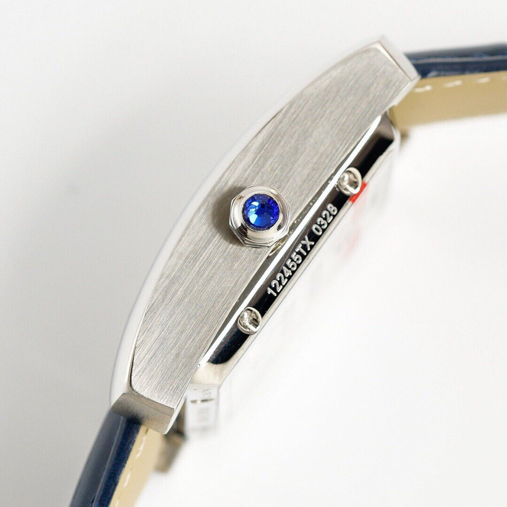CARTIER TANK MC SECOND TIME STEEL CASE LEATHER