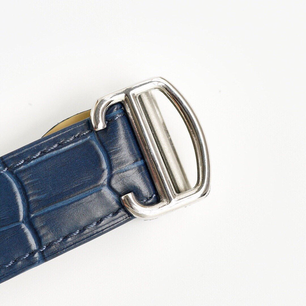 CARTIER TANK MC SECOND TIME STEEL CASE LEATHER