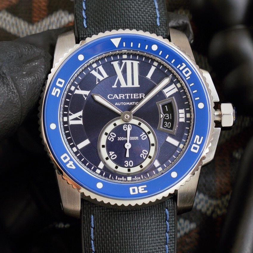 CARTIER CALIBRE DIVER 42 BLUE STAINLESS STEEL