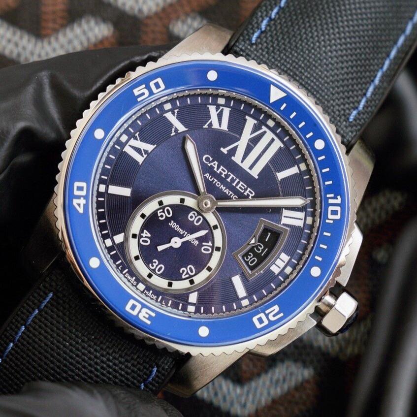 CARTIER CALIBRE DIVER 42 BLUE STAINLESS STEEL