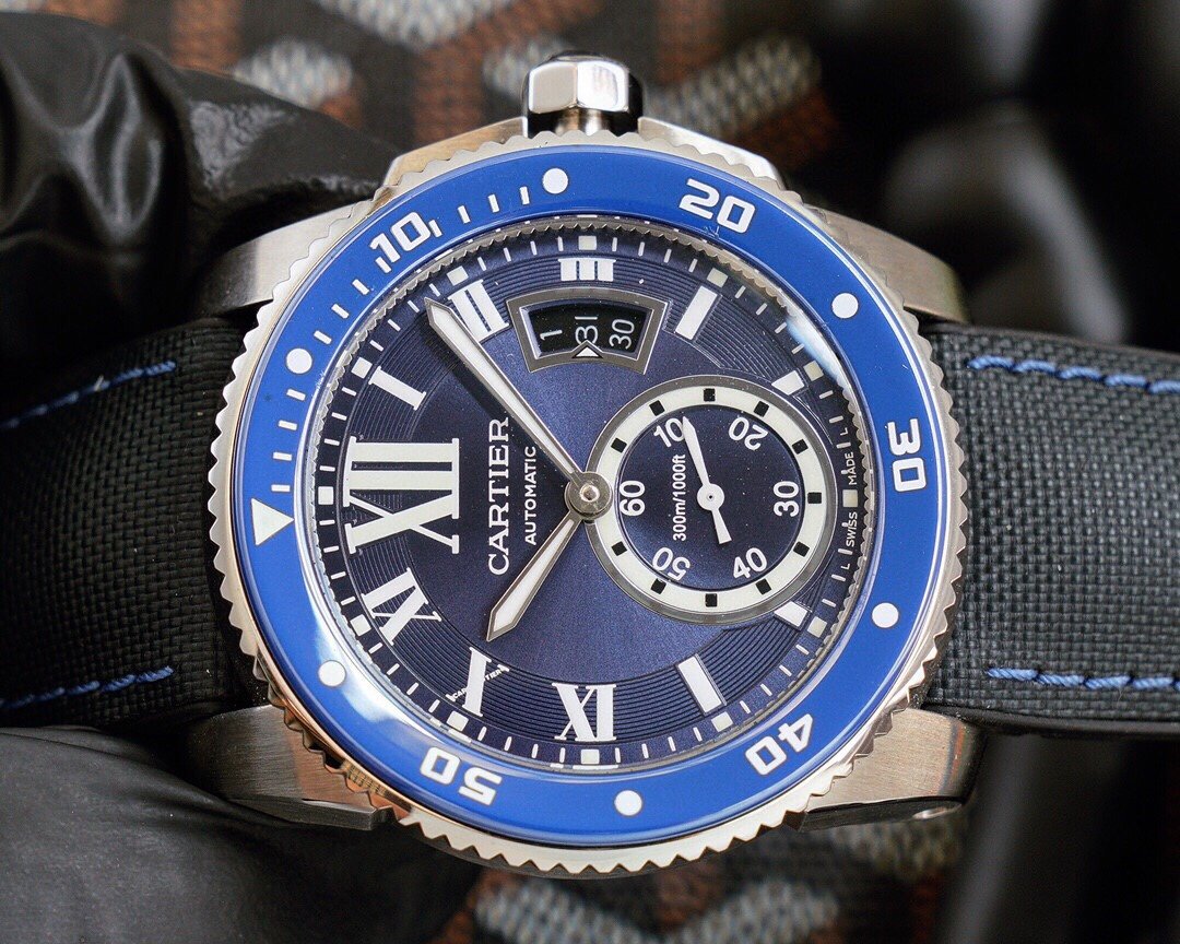 CARTIER CALIBRE DIVER 42 BLUE STAINLESS STEEL