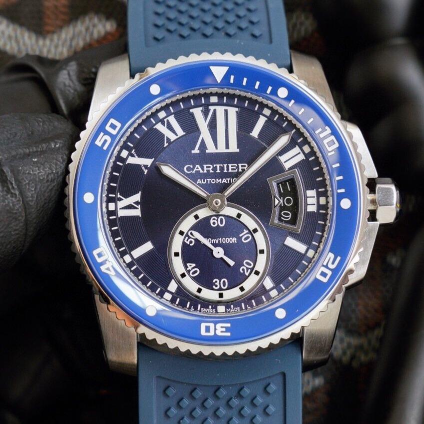 CARTIER CALIBRE DIVER 42 BLUE STAINLESS STEEL