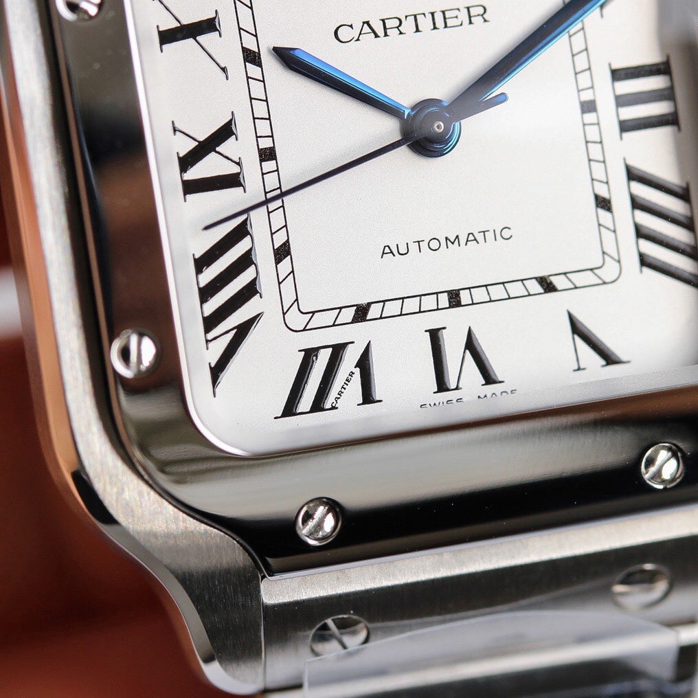 CARTIER SANTOS LADY 35.1MM STEEL CASE WHITE DIAL