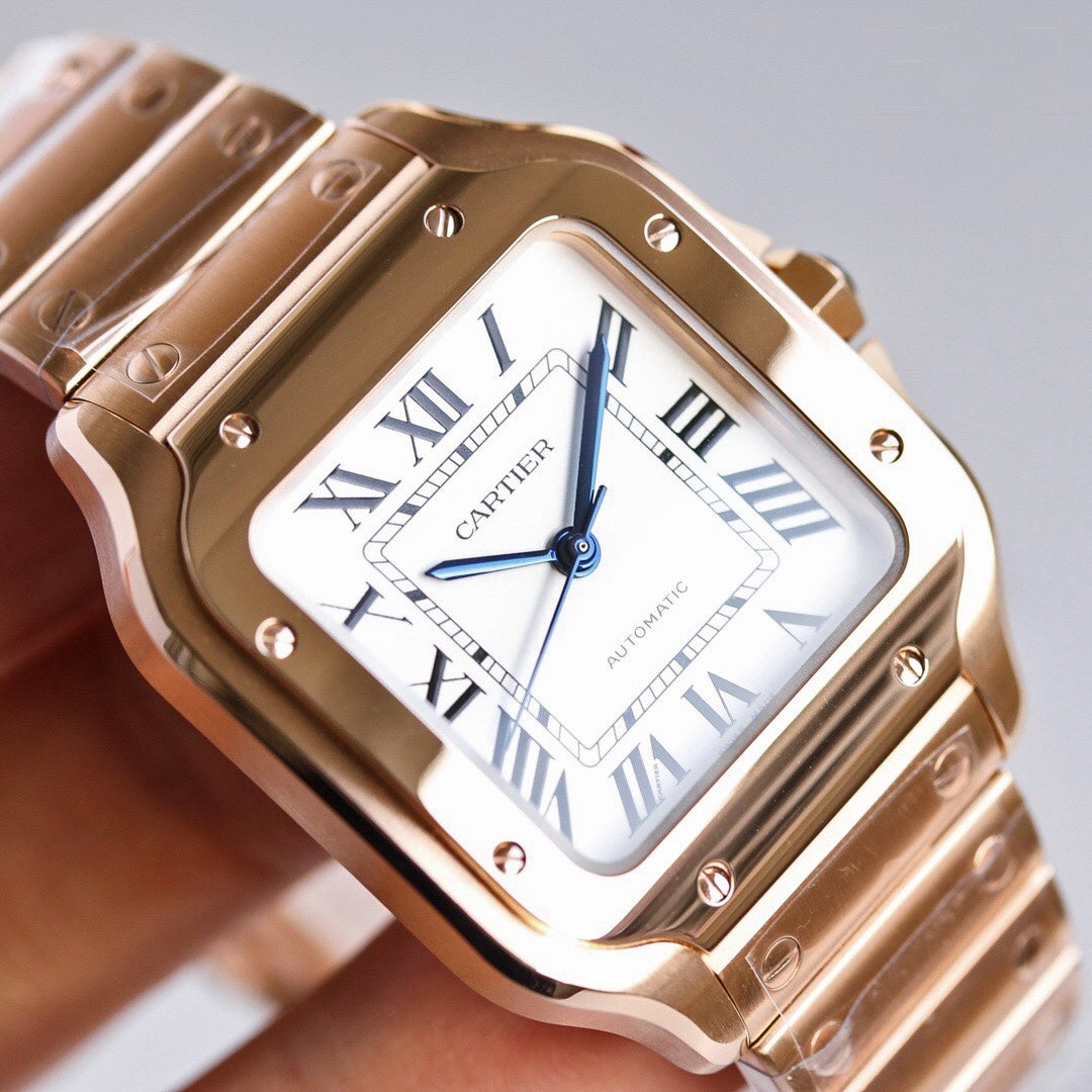 CARTIER SANTOS LADY 35.1MM ROSE GOLD