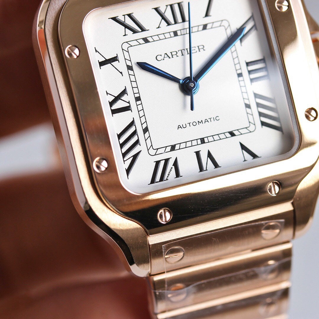 CARTIER SANTOS LADY 35.1MM ROSE GOLD