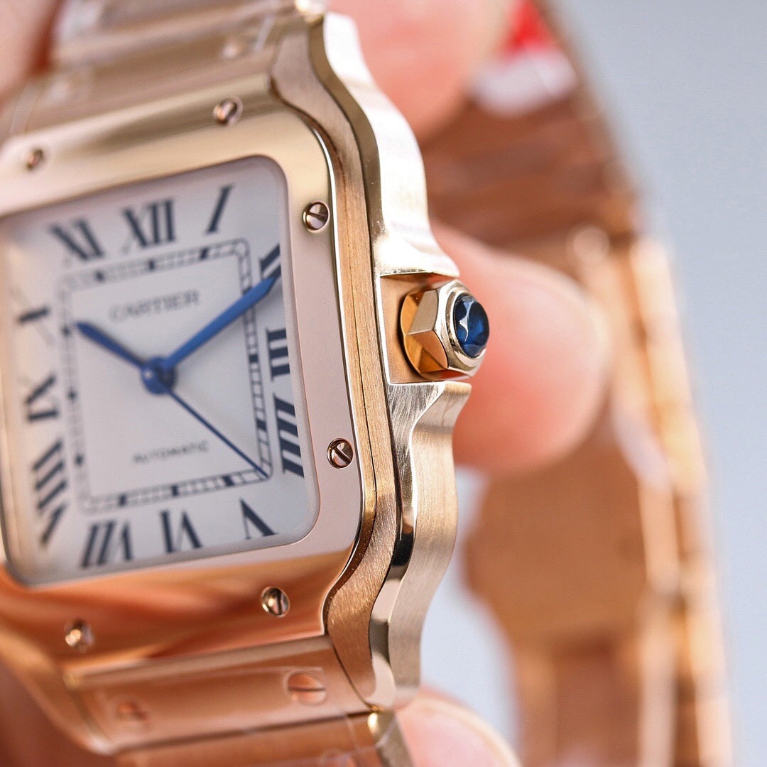 CARTIER SANTOS LADY 35.1MM ROSE GOLD