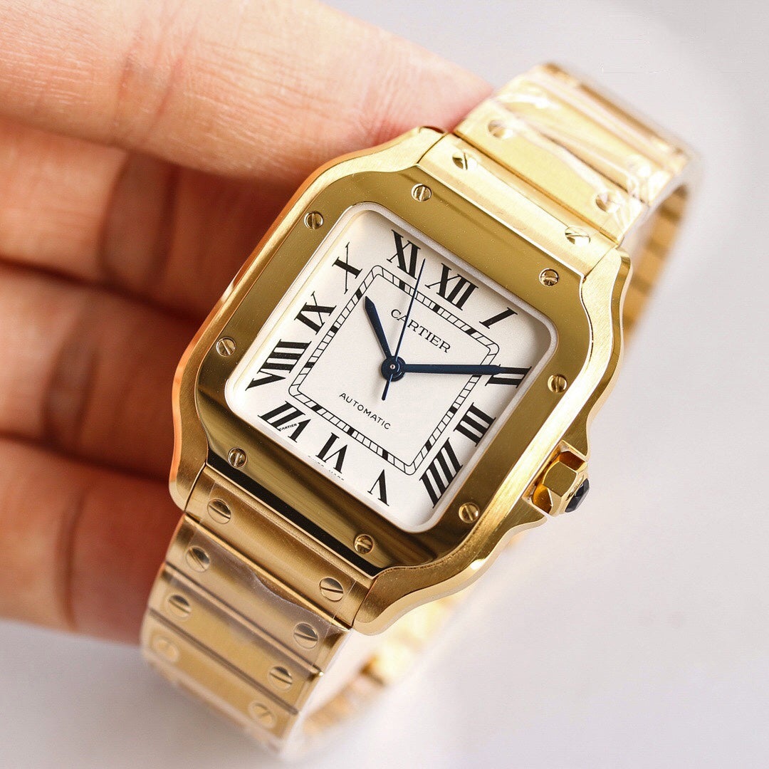 CARTIER SANTOS LADY 35.1MM GOLD