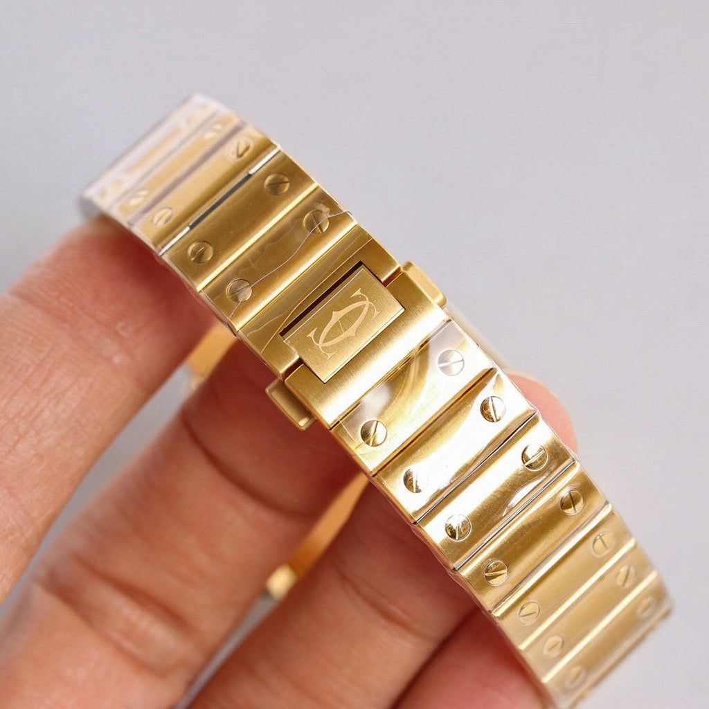 CARTIER SANTOS LADY 35.1MM GOLD