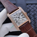 CARTIER TANK MC SECOND TIME ROSE GOLD DIAMOND BEZEL