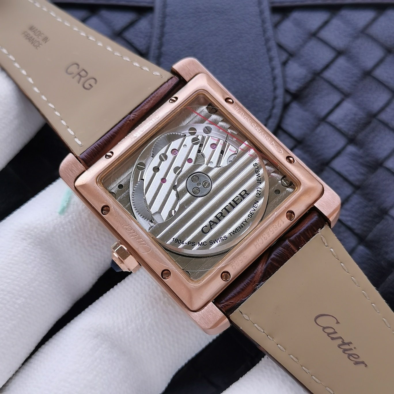 CARTIER TANK MC SECOND TIME ROSE GOLD DIAMOND BEZEL