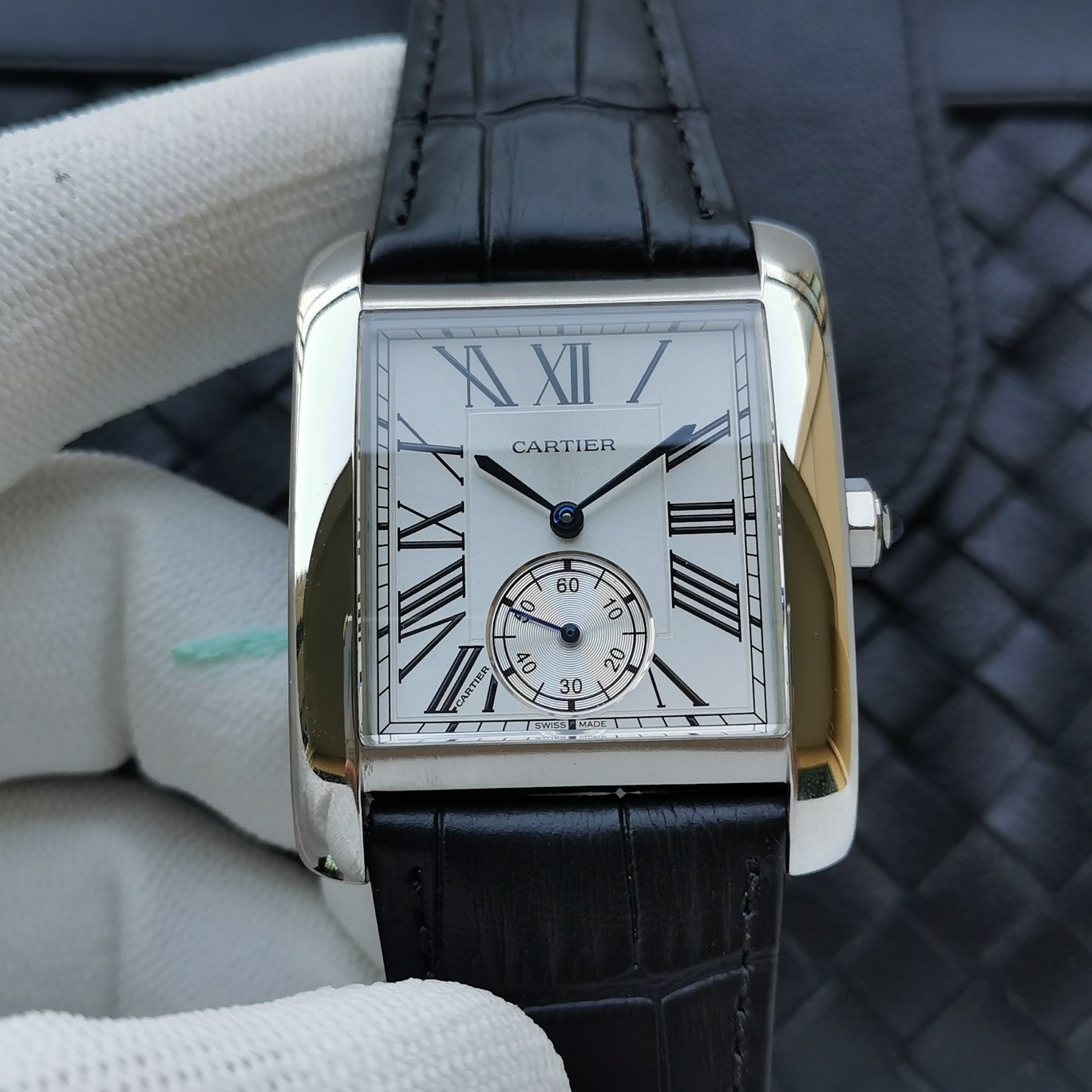 CARTIER TANK MC SECOND TIME STEEL CASE