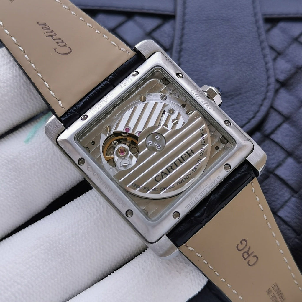 CARTIER TANK MC SECOND TIME STEEL CASE