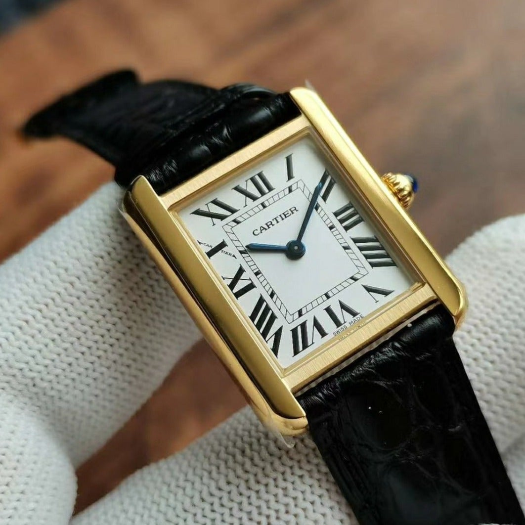 CARTIER TANK LOUIS QUARTZ GOLD CASE