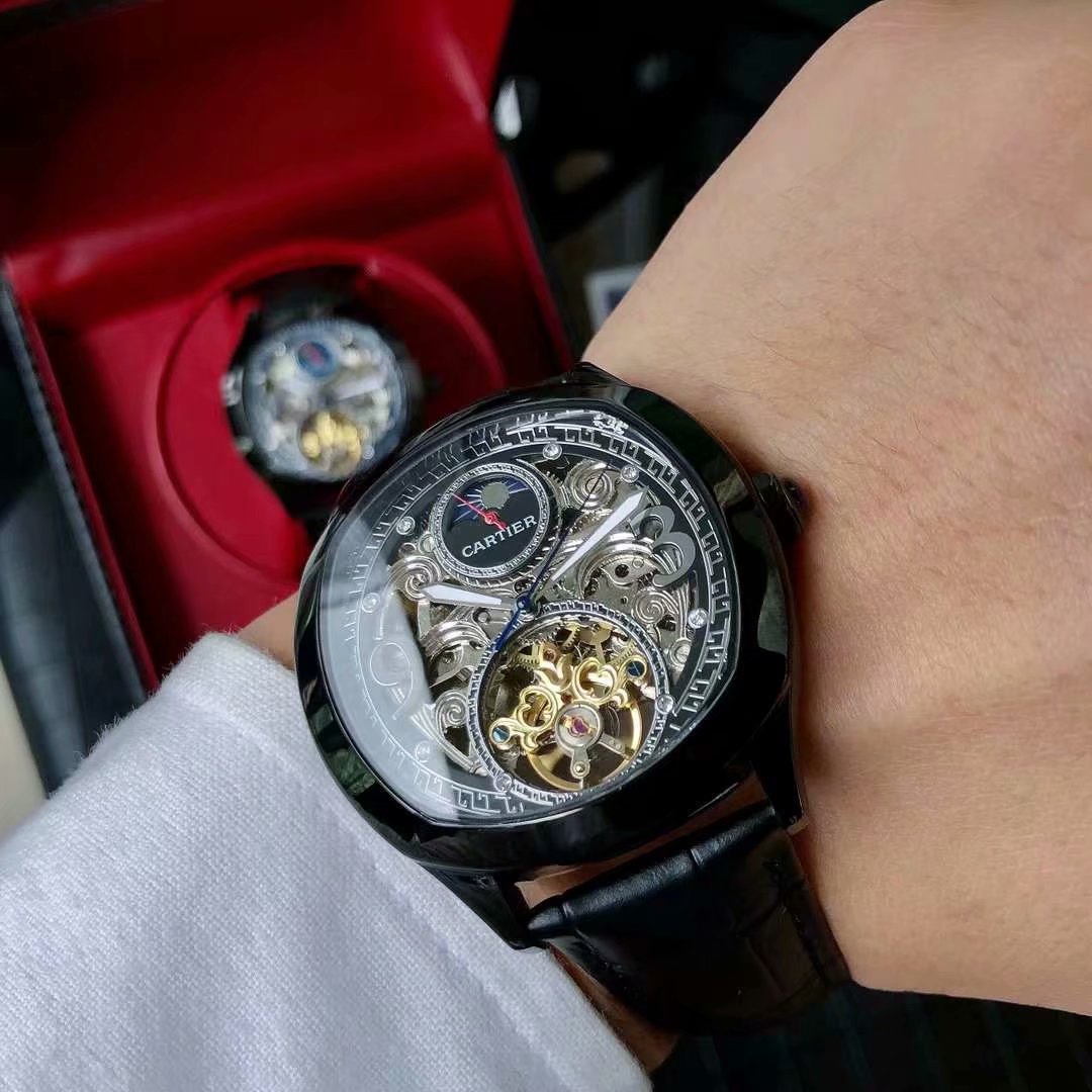 CARTIER DRIVE DE CARTIE ROSE GOLD CASE SKELETON 43MM