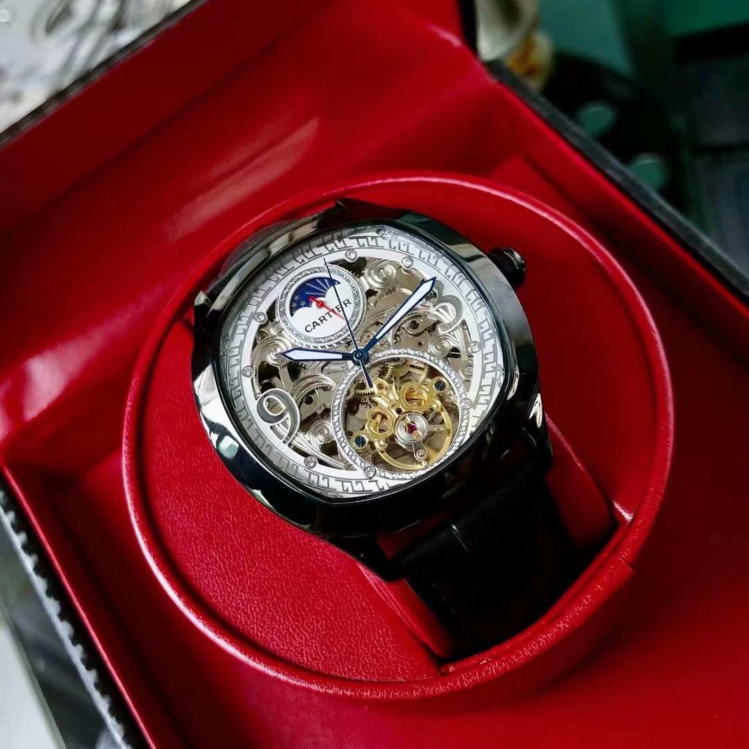 CARTIER DRIVE DE CARTIE ROSE GOLD CASE SKELETON 43MM