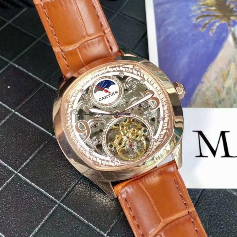 CARTIER DRIVE DE CARTIE ROSE GOLD CASE SKELETON 43MM