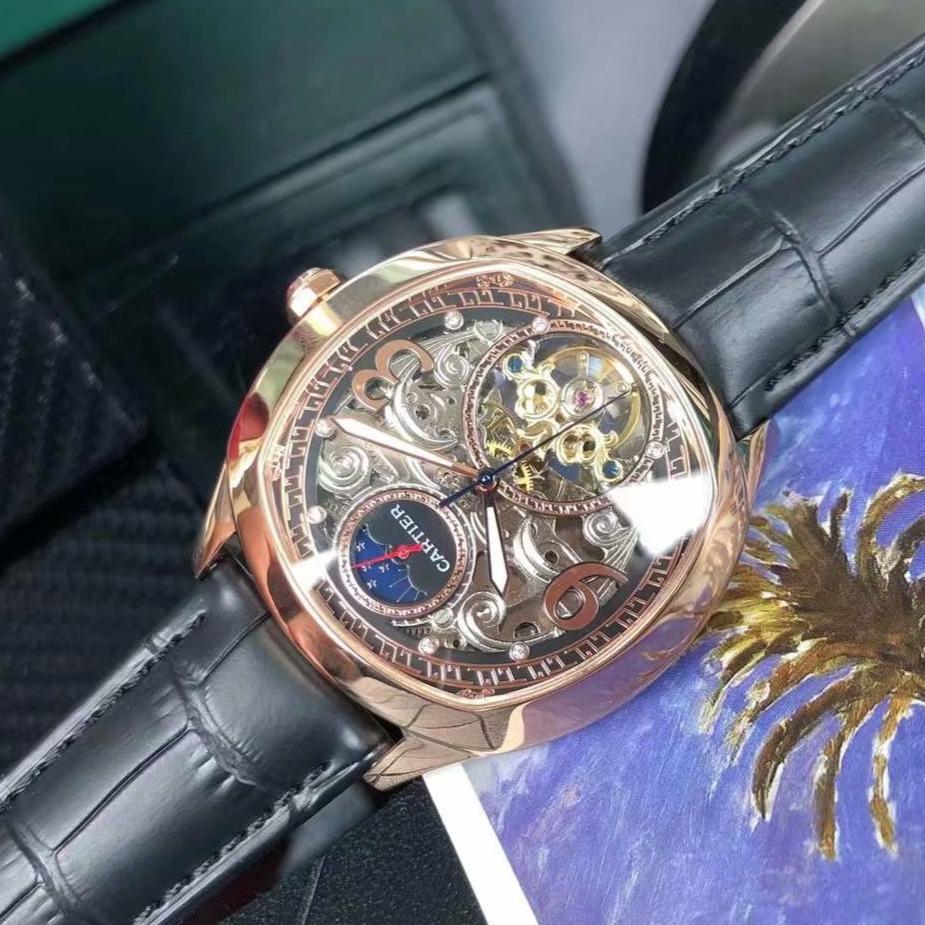 CARTIER DRIVE DE CARTIE ROSE GOLD CASE SKELETON 43MM