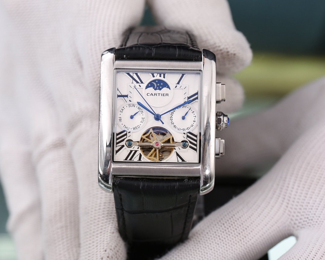 CARTIER TANK MC ANNUAL CALENDAR MOONPHASE