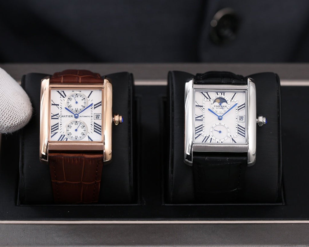 CARTIER TANK MC SECOND TIME MOONPHASE