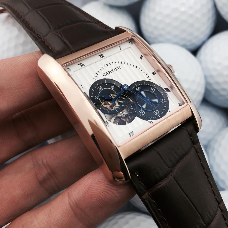 CARTIER TANK MC TOURBILLON SECOND TIME ROSE GOLD LIMITED EDITION