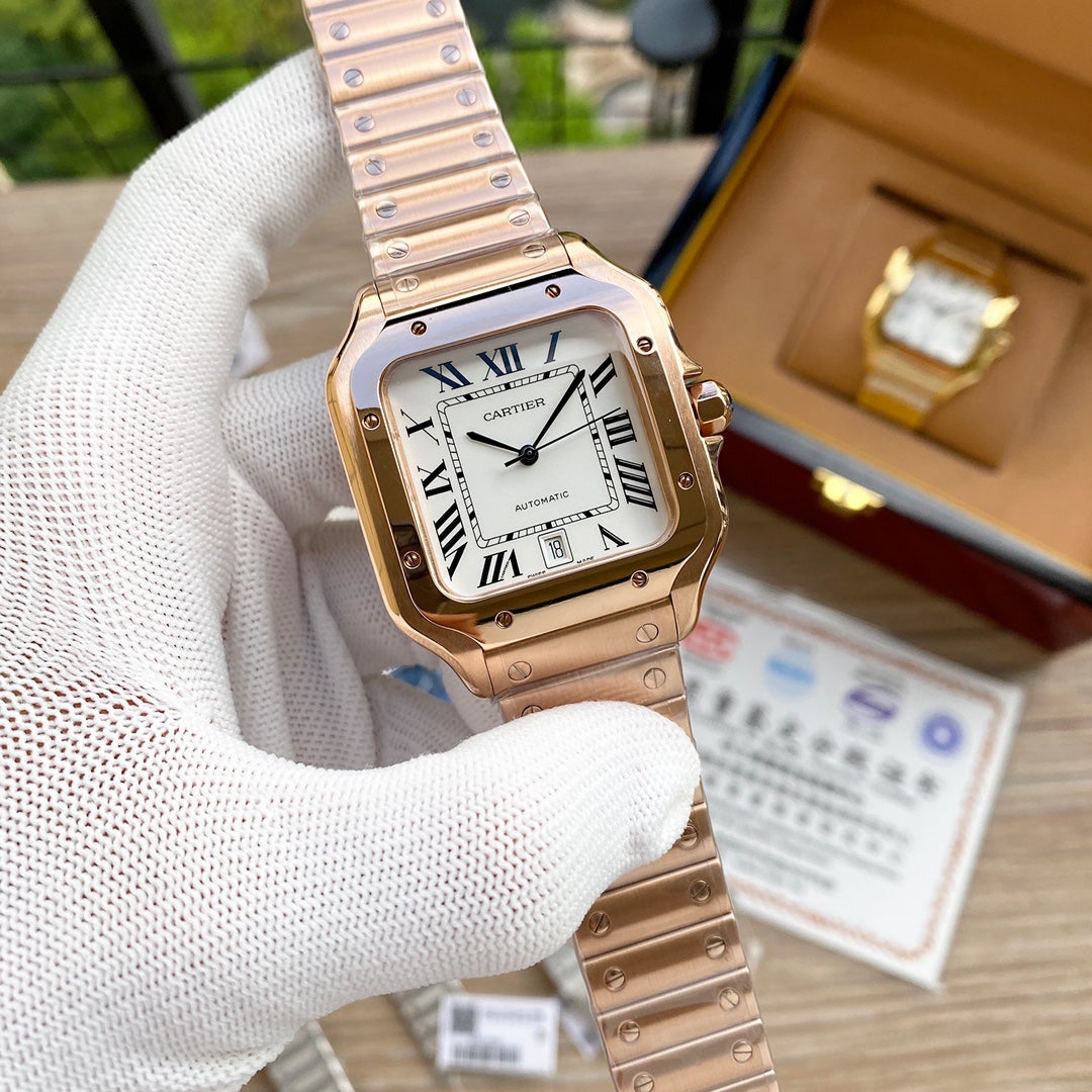 CARTIER SANTOS 38MM STAINLESS STEEL AUTOMATIC